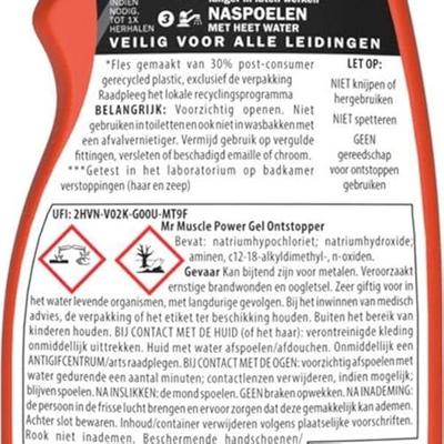 Mr Muscle Power Gel Ontstopper Mr Muscle Power Gel Ontstopper