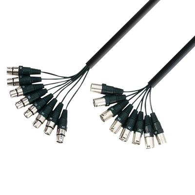 Adam Hall 3 Star L8 MF 0300 multikabel 8 x XLR female naar 8 x XLR male 3 m Adam Hall 3 Star L8 MF 0300 multikabel 8 x XLR female naar 8 x XLR male 3 m