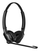 EPOS neu On Ear headset Telefoon DECT Stereo Zwart Noise Cancelling Microfoon uitschakelbaar (mute) - thumbnail