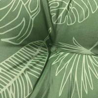 Bankkussens 2 st bladpatroon 180x50x7 cm stof - thumbnail