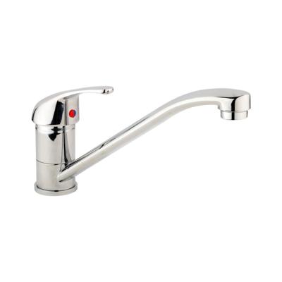 Go by Van Marcke Flow eengreepsmengkraan wastafel met automatische afloop keramische schijven inclusief flexibele slangen en bevestigingsset 183001