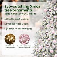 VidaXL Kerstboom met 300 led met standaard wit 210 cm pe en staal - thumbnail