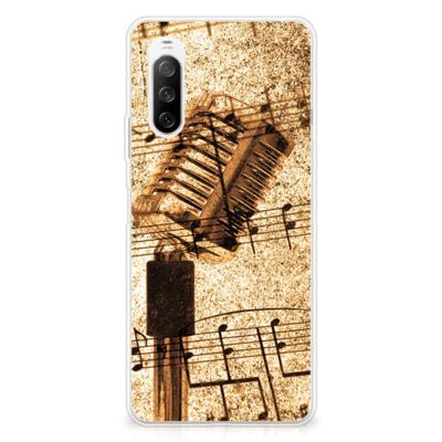 Sony Xperia 10 III | Siliconen hoesje | met foto Bladmuziek
