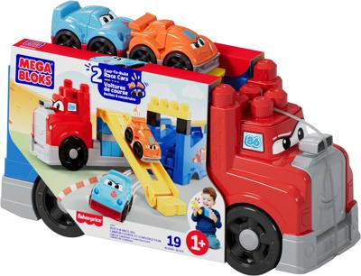 MEGA BLOKS - Race- en bouwvrachtwagen - 19-delige set - MEGA Bloks - JFR29