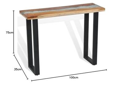 Wandtafel 100x35x75 cm teakhout