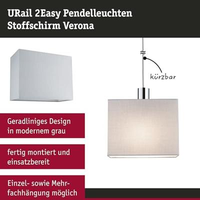 Paulmann Verona 95610 Lampenkap Grijs