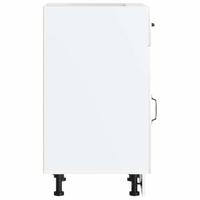 Keuken onderkast Lucca bewerkt hout hoogglans wit - thumbnail