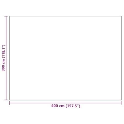 VidaXL Buitentapijt arakil groen en wit 400 × 300 cm 50% polypropyleen VidaXL Buitentapijt arakil groen en wit 400 × 300 cm 50% polypropyleen