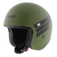 LS2 jet helm "of599 ii spitfire retro" helmet of599 spitf.ii retro xl green/black - thumbnail