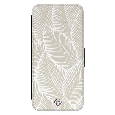 Samsung Galaxy S24 flipcase - Palm leaves beige