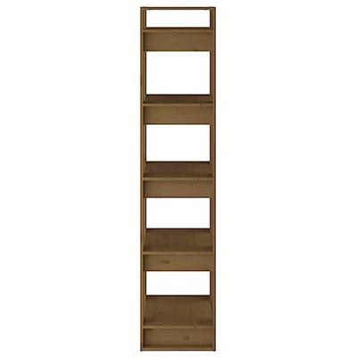 Boekenkast/kamerscherm 41x35x160 cm grenenhout honingbruin