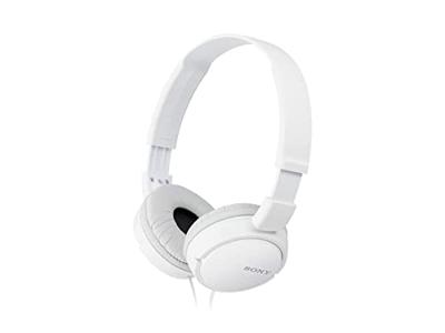 Sony Mdr-Zx110/Wc(Ae) Opvouwbare Instapkoptelefoon Met Uitstekend Geluid (30 Mm Driver), Wit
