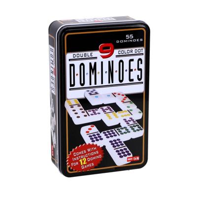 Longfield domino dubbel 9 in blik