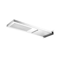 Hotbath Hoofddouche Mate 16.5x53.7 cm Met Casade Wandmodel Opbouw Geborsteld Nikkel - thumbnail