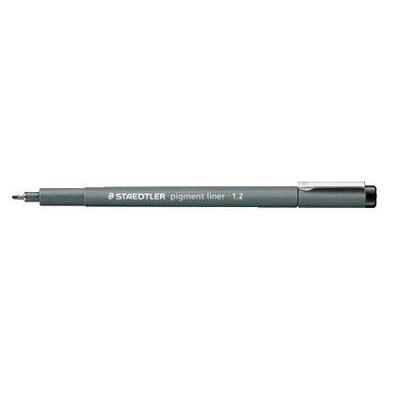 Markeerstiften Staedtler Pigment Line Zwart (10 Stuks)