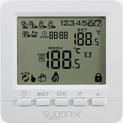 Sygonix SY-4500818 Kamerthermostaat Montagewijze: Inbouw (in muur) Weekprogramma 1 stuk(s)