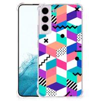 Samsung Galaxy S22 Plus Shockproof Case Blokken Kleurrijk - thumbnail