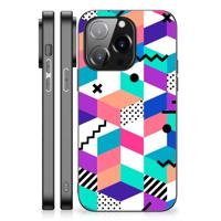 iPhone 14 Pro Backcover Blokken Kleurrijk - thumbnail
