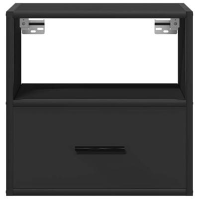 Nachtkastje wandgemonteerd 40x31x39,5 cm zwart