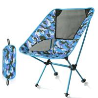 Outdoor camouflage draagbare vouwen Camping stoel licht vissen strandstoel luchtvaart aluminiumlegering rugleuning fauteuil - thumbnail