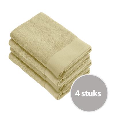 Walra Soft Cotton Handdoek 70 x 140 cm 550 gram Maisgeel - 4 stuks
