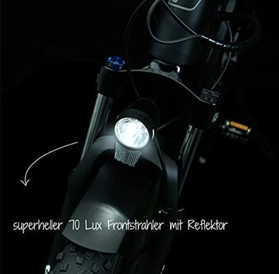FISCHER FAHRRAD 85355 Koplamp LED werkt op de dynamo Zwart