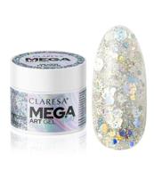 Claresa megastar silver flicker uv/led art gel 10gr. - thumbnail