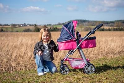 Combi-poppenwagen Nele - Confetti Pink - thumbnail