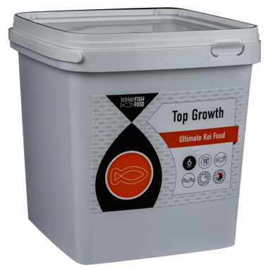 Vivani Top Growth Koivoer 6mm - Compleet Koi Voer met Pre-/Probiotica, 5L Emmer Vivani Top Growth Koivoer 6mm - Compleet Koi Voer met Pre-/Probiotica, 5L Emmer