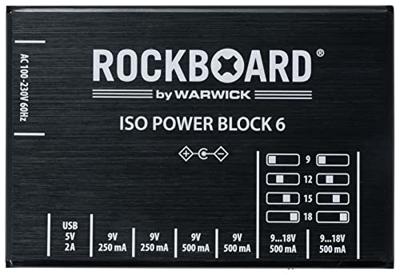 RockBoard ISO Power Block V6 IEC multi-voeding voor effectpedalen
