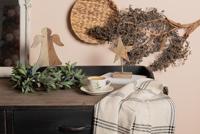 Clayre & Eef Decoratie Beeld Engel 18x8x30 cm Bruin Hout - thumbnail