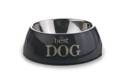 Hondenvoerbak rond Best Dog grijs 22 cm