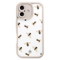 iPhone 16 beige case - Bee happy - thumbnail