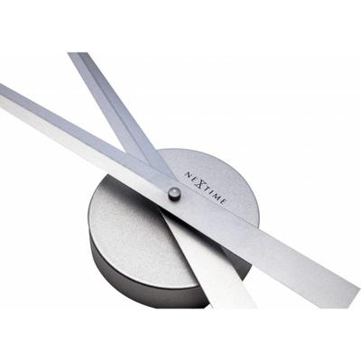 NeXtime ne-2269zi wandklok dia. 85 cm, aluminium, zilver, hands