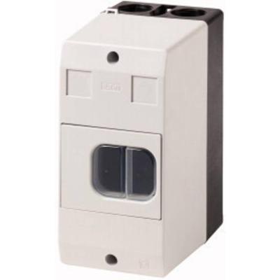 Eaton CI-PKZ01-G 281404 Lege behuizing Opbouw, Met schakelaar, Met membraam (l x b x h) 80 x 97 x 160 mm Grijs 1 stuk(s)