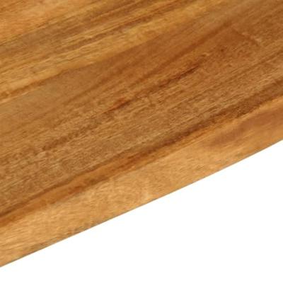 Tafelblad met natuurlijke rand 80x60x2,5 cm massief mangohout