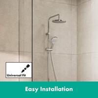 Showerpipe HansGrohe Vernis Blend EcoSmart Met Badthermostaat Chroom - thumbnail