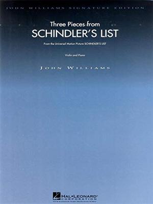Wise Publications Three Pieces From Schindler's List voor viool en piano Wise Publications Three Pieces From Schindler's List voor viool en piano