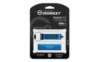 Kingston IronKey Keypad 200C USB-stick 256 GB Blauw IKKP200C/256GB USB-C - thumbnail
