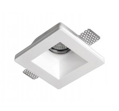 Artdelight Inbouwspot Badu 1 lichts vierkant Trimless gips