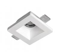 Artdelight Inbouwspot Badu 1 lichts vierkant Trimless gips - thumbnail