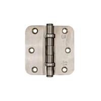 BSW kogellagerscharnier - afgeronde hoek - gegalvaniseerd - 76x76 mm - RD BB 802 GV - thumbnail