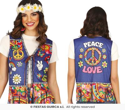 Peace & Love Hippie Vest Dames