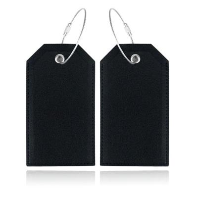 Bagagelabel Zwart - Set van 2 stuks