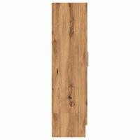 Boekenkast 82,5x30,5x115 cm bewerkt hout artisanaal eikenkleur - thumbnail