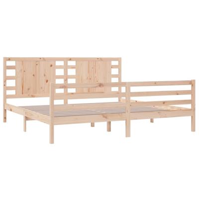 Bedframe zonder matras massief grenenhout 200x200 cm