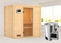 Karibu | Selena Sauna | Biokachel 3,6 kW Externe Bediening - thumbnail