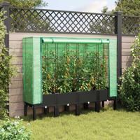 VidaXL Plantenbak verhoogd met kashoes 160x40x140 cm rattanlook - thumbnail