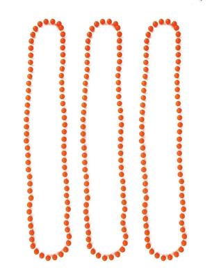 Halskettingen fluor oranje 40 cm (3st)