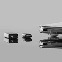 LogiLink AU0040 USB 3.1 C USB 3.0 A, Micro USB 2.0 Aluminium kabeladapter/verloopstukje - thumbnail
